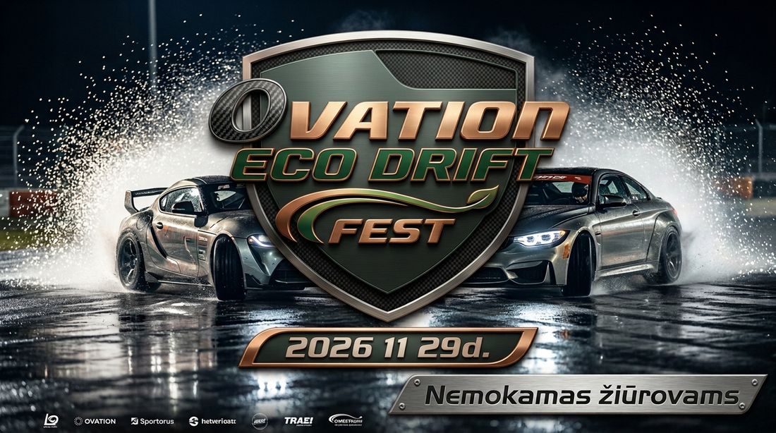 OVATION ECO DRIFT FEST / Drift Taxi – 2026 lapkričio 29 d., nemokamas žiūrovams